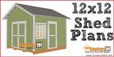 the 12x12 shed plans are available for free