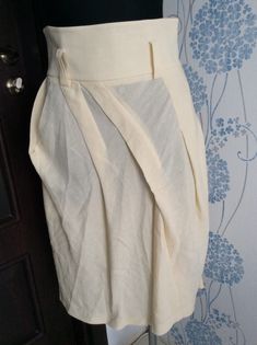 Absolutely beauty from famous Sonia Rykiel  Made in France  Excellent condition  Fabric without any imperfections  Light beige color  Beautiful cut  High waist with loops  Back zip closure  Two side pockets  Skirt can be worn with any belt  Size on label 40 Waist (half) 15"/38 cm Length 29"/74 cm  Fabric 69% linen  31% viscose  Tracking delivery Sonia Rykiel, Womens Skirts, Skirts With Pockets, Modern Fashion, Belt Size, Light Beige, Beige Color, Made In France, Ukraine