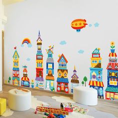 PRICES MAY VARY. Very cute wall stickers, let children play happily（Ps: Suitable for walls, glass and ceramic tiles with smooth surface and no dust. Do not apply to walls with textured or uneven surface.） WALL DECALS FOR BABY’S ROOM - This colorful baby wall decal will liven up your kid’s nursery, baby room or playroom adding a unique, eye catching design that can do something amazing with your walls. Very suitable for children's rooms or kindergartens, decorative wall stickers with cute themes Cute Wall Stickers, Baby Room Wall Decals, Playroom Decoration, Baby Wall Decals, Room Kindergarten, Room Children, Kids Room Wall Decals, Baby Room Wall, Nursery Playroom