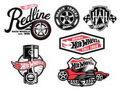 the logos for redline race wheels