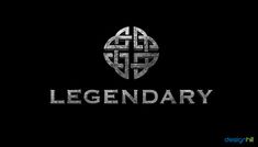 the legendary logo is shown on a black background with silver letters and an image of a