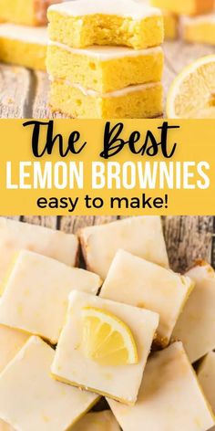 the best lemon brownies are easy to make