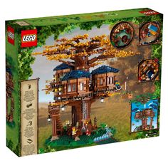 the lego tree house is in its box