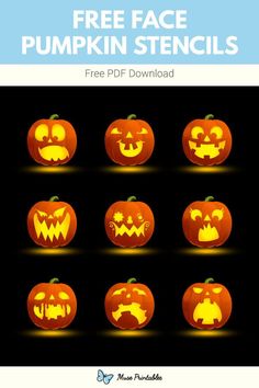 free pumpkin stencils to print for halloween