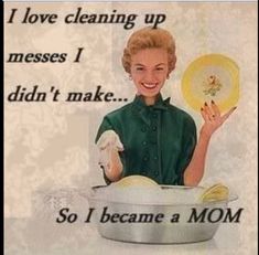 an old advertisement for mom's dishwasher with a woman holding a yellow plate