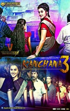 the movie poster for kanghna 3 and 5 is shown in three different languages