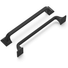 an image of two black handles on a white background