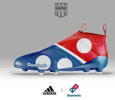 the new adidas soccer shoe is designed to look like it has been painted red, white