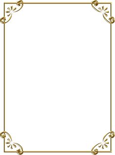 a gold frame with an ornate design