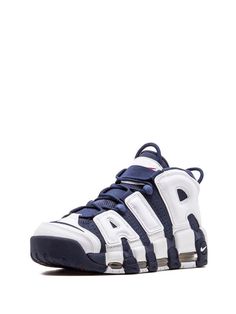 Nike Air More Uptempo sneakers SS20 | Farfetch.com Sporty Navy Custom Sneakers With Branded Insole, Navy Sporty High-top Sneakers For Streetwear, Navy High-top Sneakers For Streetwear, Nike Lace-up Sneakers For Sports Events, Navy Custom Sneakers For Streetwear, Navy Sneakers With Laces For Streetwear, Navy Streetwear Sneakers, Nike Sporty High-top Sneakers With Cushioned Footbed, Navy High-top Sneakers With Boost Midsole For Sports