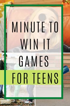 the words minute to win it games for teens