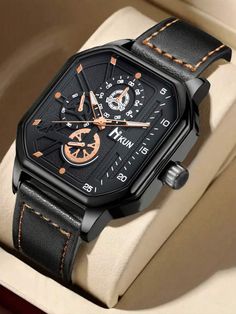 Watch Shape:Square \nColor:Black \nType:Watch Set \nStyle:Casual \nStyle:Sporty \nBatteries Included:Yes \nGender:Men \nWater Resistance:No Waterproof \nGift:for Birthday \nBoxes Included:Yes \nMovement:Quartz \n Watch Gift Box, Watch Set, Pieces Men, Friend Jewelry, Watch Gift, Box Set, Quartz Watch, For Friends, Mens Gifts