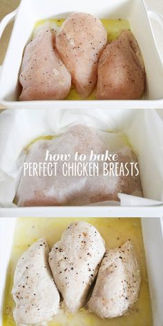 How to Bake Perfect Chicken Breasts How To Cook Chicken In The Oven, Easiest Way To Cook Chicken, Basic Baked Chicken Breast, Cook Chicken In Oven, Baked Chicken Tenderloins, Perfect Chicken Breast, Oven Baked Chicken Breasts, Ways To Cook Chicken, Chicken Entrees