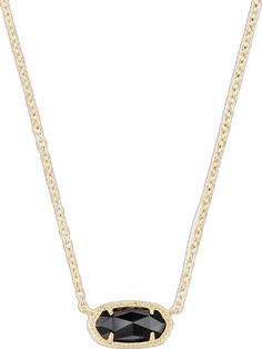 Kendra Scott Necklace Black, Elisa Gold Pendant Necklace, Elisa Pendant Necklace, Kendra Scott Elisa, Signature Necklace, Kendra Scott Necklace, Peridot Pendant, Necklace Extender, Necklace Brands