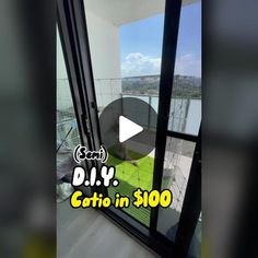 the video is showing how to get out of an apartment window and into another room