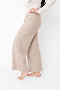 Loungewear made luxe.It doesn't get any cozier than these super-soft and stretchy wide leg pants. With an on-trend shape, you'll reach for them again and again. Super-soft, stretchy fabric Wide leg High rise waist Coordinates with cardigan & family pieces Wide Leg Knit Pants, Knit Wide Leg Pants, Sweater Collection, Again And Again, Sweater Pants, Knit Pants, Color Free, Getting Cozy, Stretchy Fabric