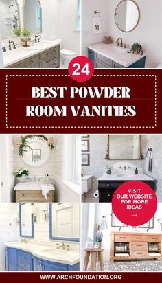 the best powder room vanities for your bathroom or living room are in this roundup