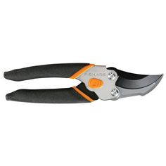 a pair of pliers with orange handles