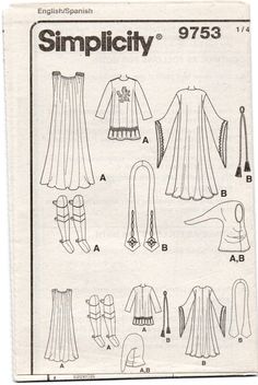 an old sewing pattern for ladies's dress and jacket, with the words simplicity on it