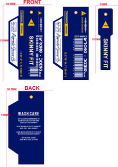 the instructions for how to use wash care tags