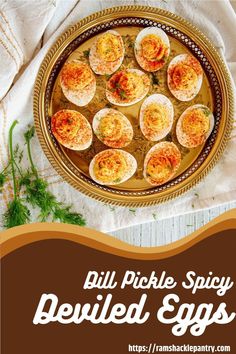 pickle and spicy deviled eggs