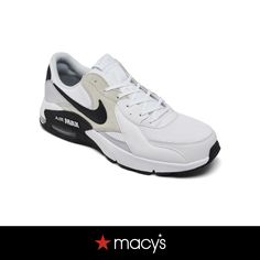 in stock Air Max Excee, Line At, Finish Line, Casual Sneakers, Air Max, Nike Men, White Black, In Store, Buy Online