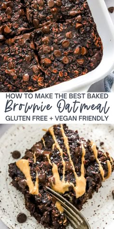 the best baked brownie oatmeal gluten free and vega friendly