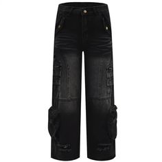 Cargo Jean Pants, Black Cargo Jeans, Jean Pants, Pants With Pockets, Black Cargo, Cargo Jeans, Denim Pants, Jeans Pants, The Modern