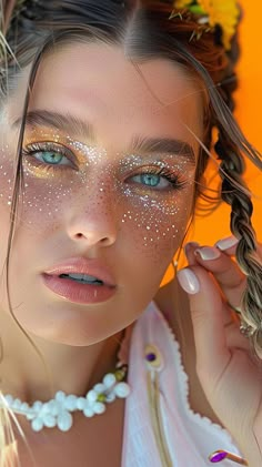 Festival Eye Makeup, Coachella Makeup, Festival Make Up, The Longest Day, Festival Inspo, Festival Glitter, Look Festival, Rave Makeup, Hot Makeup