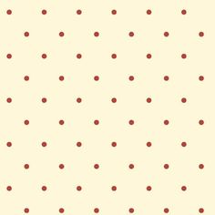 red polka dots on cream background for wallpaper, fabric or upholstering