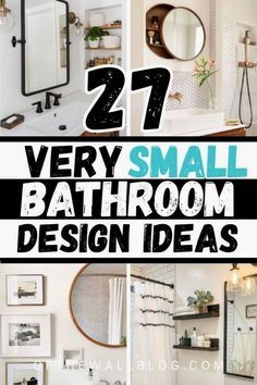 bathroom design ideas that are very small and easy to make it look like they're in