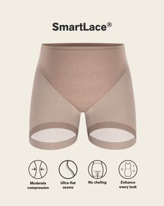 Este panty faja tipo short genera compresión en tu abdomen medio y bajo, moldeando y definiendo más tu cuerpo. El efecto brasilera lo hace ideal para usar con ropa ajustada y lo mejor ¡no se marca en tu ropa exterior! ya que el SmartLace® en los glúteos y las piernas le da una apariencia invisible. Es ideal para el día a día o para vestidos de fiesta o de novia. Su material es resistente, fresco, liviano y suave al tacto. Slip Shorts, Compression Garment, Leg Bands, Sheer Shorts, Dark Taupe, Legging Sport, Compression Fabric, Everyday Bra, Under Dress