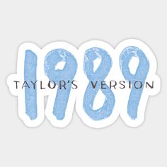 the logo for 1989 taylor's version