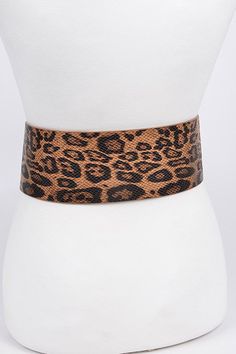 Express your wild side with this Iconic Square Buckle Belt with Leopard Print. This fashionable and unique belt is sure to be a standout in your wardrobe! The bold pattern and classic buckle make it perfect for any look. Unleash your style and stand out from the crowd! Polyurethane APPROX. WIDTH:3.5". LENGTH:45.75" Lead & Nickel Compliant Trendy Adjustable Brown Belt, Chic Brown Belt For Party, Chic Brown Party Belt, Trendy Adjustable Belt Buckles For Party, Chic Adjustable Brown Belt, Trendy Party Belt With Removable Feature, Trendy Party Belt With Removable Buckle, Trendy Party Belt, Trendy Black Belt For Summer