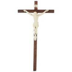 a wooden crucifix with jesus on it