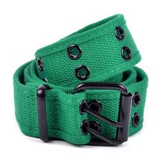 PRICES MAY VARY. ● Includes 1 Solid Color Canvas Double Grommet Unisex Belt. Available in 14 bright, dark, and classic colors to match your outfits. ● DOUBLE HOLE CANVAS BELT: The Grommet Unisex Belt its the perfect accessory for Men and Women. The casual style of the Canvas Belt makes it the right fit for every occasion. ● HIGH-QUALITY BELT: It comes with dark metal rings and buckles which are the perfect materials for a long-lasting belt. It also makes the product fully adjustable and easy to Double Hole Belt, Military Belt, Web Belt, Handkerchief Men, Dark Metal, Canvas Belt, Belt For Men, Branded Belts, Casual Belt