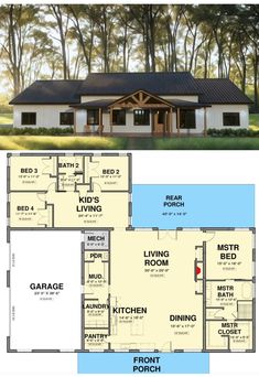 two story house plans with an open floor plan