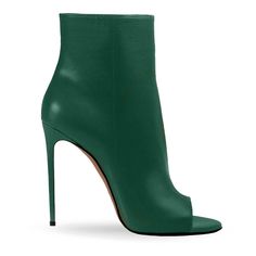 Identità stivaletti ARIEL PELLE VERDE Green Boots, Cute Boots, High Heel Boots Ankle, Shoe Boot Sandals, Carrie Bradshaw, Jimmy Choo Shoes, Shoe Obsession, Shoe Lover, Green Leather