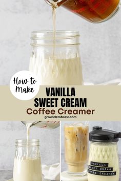 how to make vanilla sweet cream coffee creamer