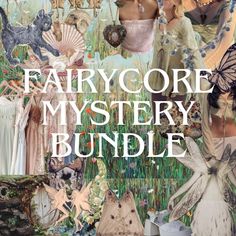 a collage of fairy images with the words fairycorre mystery bundle on it