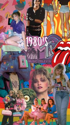 the rolling stones collage with images of women