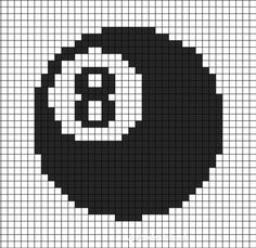 a black and white cross stitch pattern with the letter b in it's center