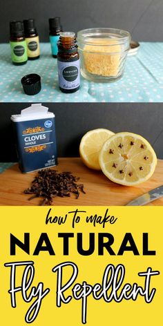 how to make natural fly repellent with lemons, cloves and pepper