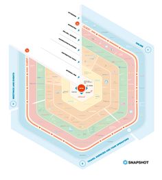 a map showing the location of several different locations in this area, including an orange circle and