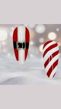 Nail Designs 2023 Winter, New Years Eve Nail Designs, Holiday Nails Winter Christmas, New Years Eve Nail, Nails Winter Christmas, Winter Christmas Nails, Santa Nail Art, Disney Nail Art