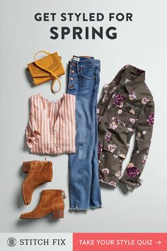 Let a Stitch Fix Personal Stylist hand-select and deliver clothes that match your taste, size & price preferences. Try pieces on at home and keep what works. Shipping, returns & exchanges are always free. Plus, there’s no subscription required. Sign up now and make this your most stylish season yet. Clothes Outfits Ideas, Jeans Winter Outfit, Jeans Winter, Mode Tips, Spring Denim, Winter Outfit Ideas, Estilo Hippie, Stitch Fix Outfits, Stitch Fix Stylist