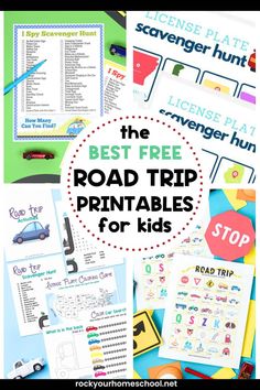 the best road trip printables for kids