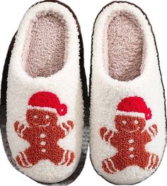 Christmas Slippers, Indoor Shoes, Winter Comfort, Inside Shoes, Slippers For Women, Gingerbread Christmas, Fur Slippers, Cozy Gift, Slippers Cozy