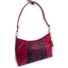 New With Tags Attached Pretty Red Handbag With A Top Handle Strap Faux Leather Red Faux Croc Front Accent Gold Hardware 8" X 11.5" X 3.5" 10" Strap Drop Faux Leather Handbag, Red Handbag, Tag Sale, Handbag Purse, Leather Handbag, Gold Hardware, Top Handle, Leather Handbags, Fashion Inspo