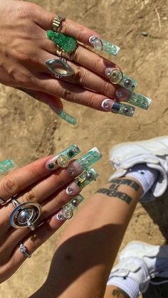 Exotic Jewelry, Nail Tattoo, Minimalist Nails, Fire Nails, Dream Nails